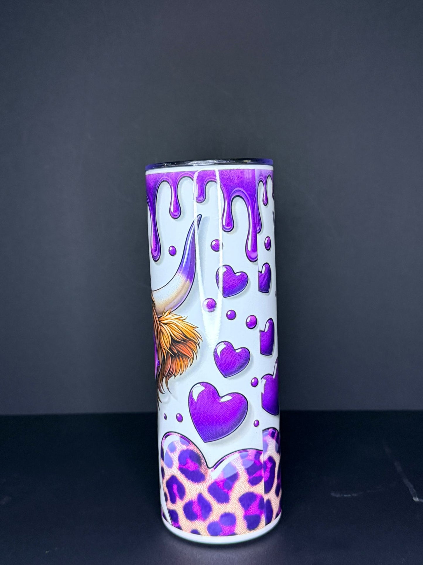 Highland Cow Purple