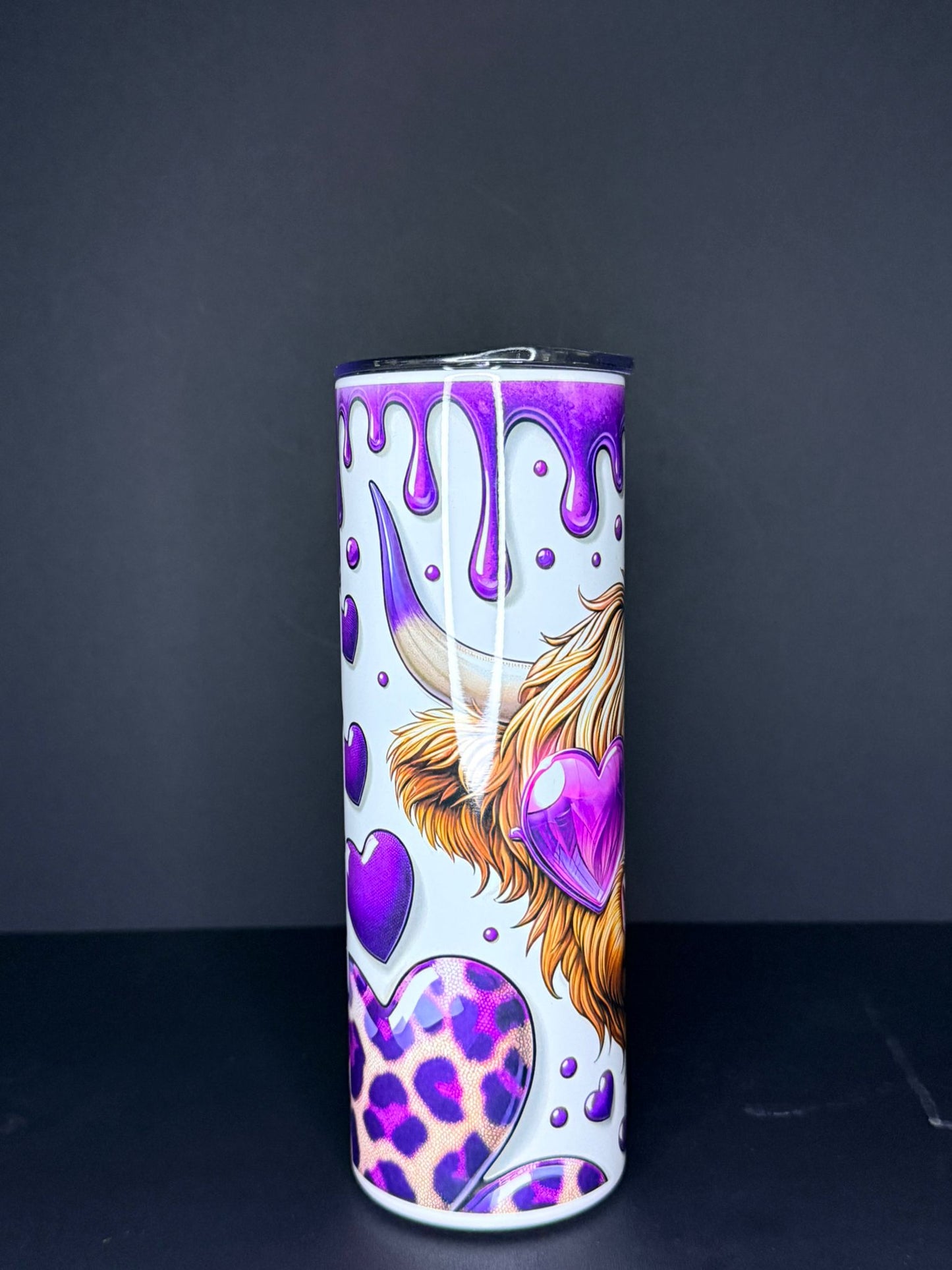 Highland Cow Purple