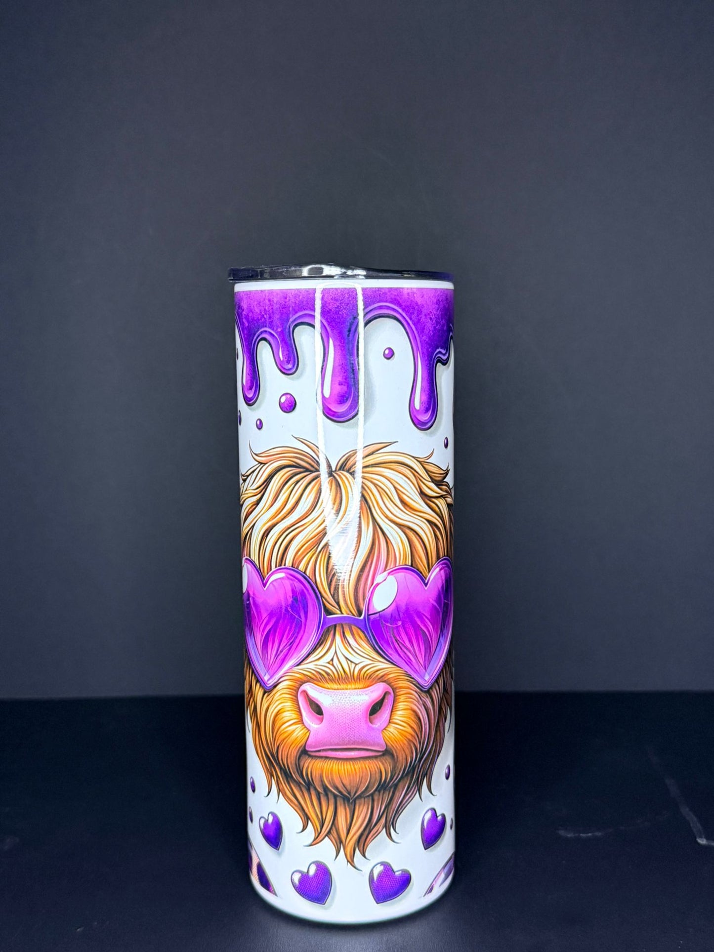 Highland Cow Purple