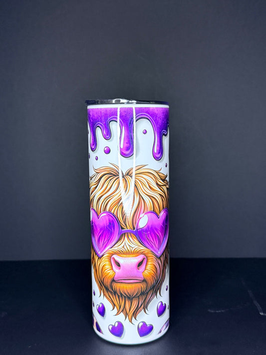 Highland Cow Purple